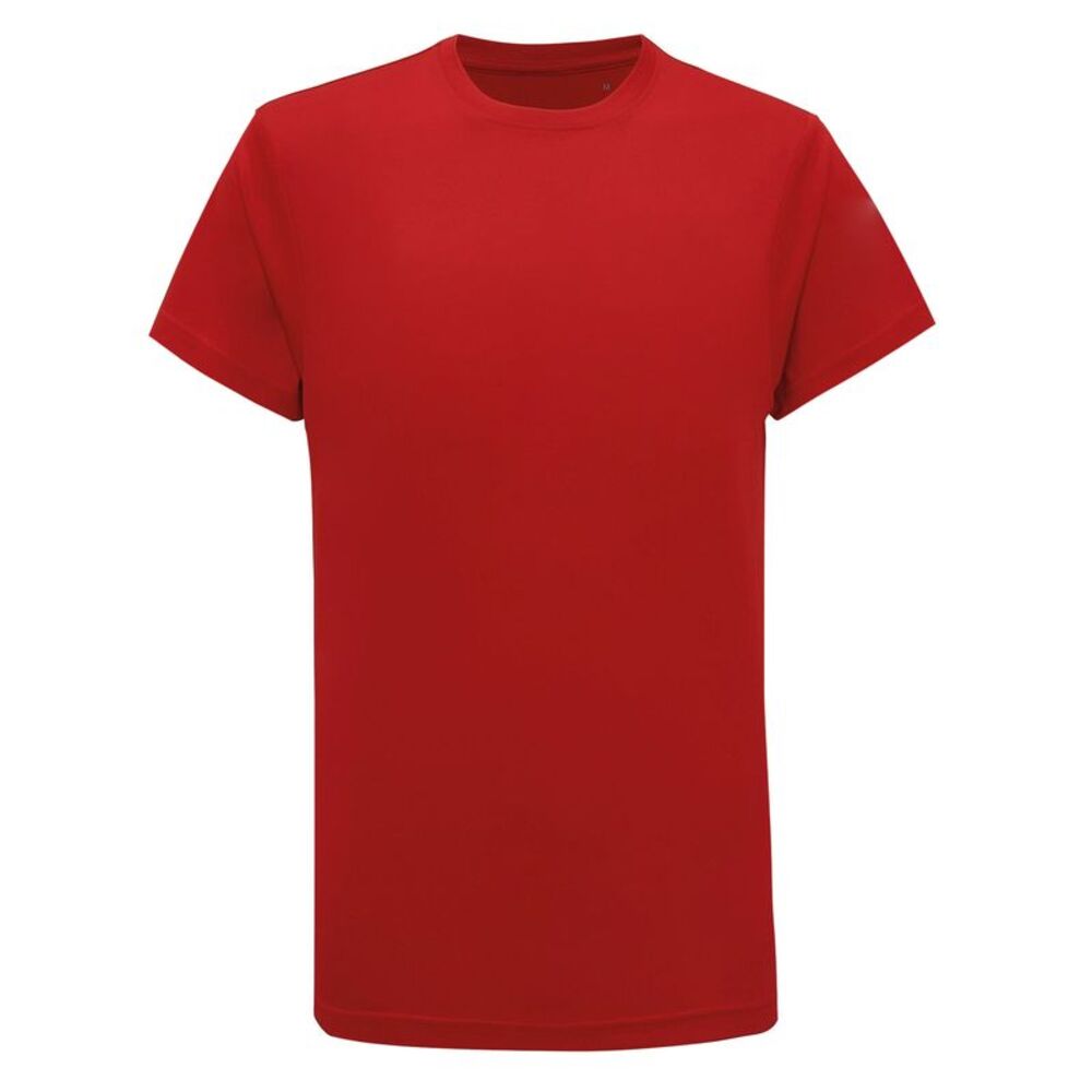 TriDri Mens Performance Recycled T-Shirt / Fire Red